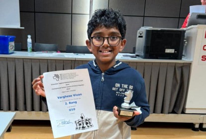 boy with certificate